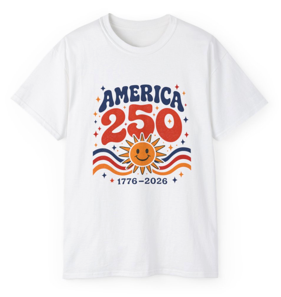 America 250 Retro Sunshine Commemorative T-Shirt
