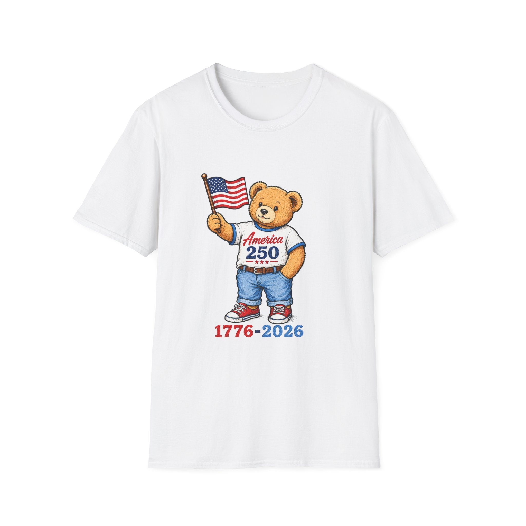 America 250 Patriotic Teddy Bear T-Shirt