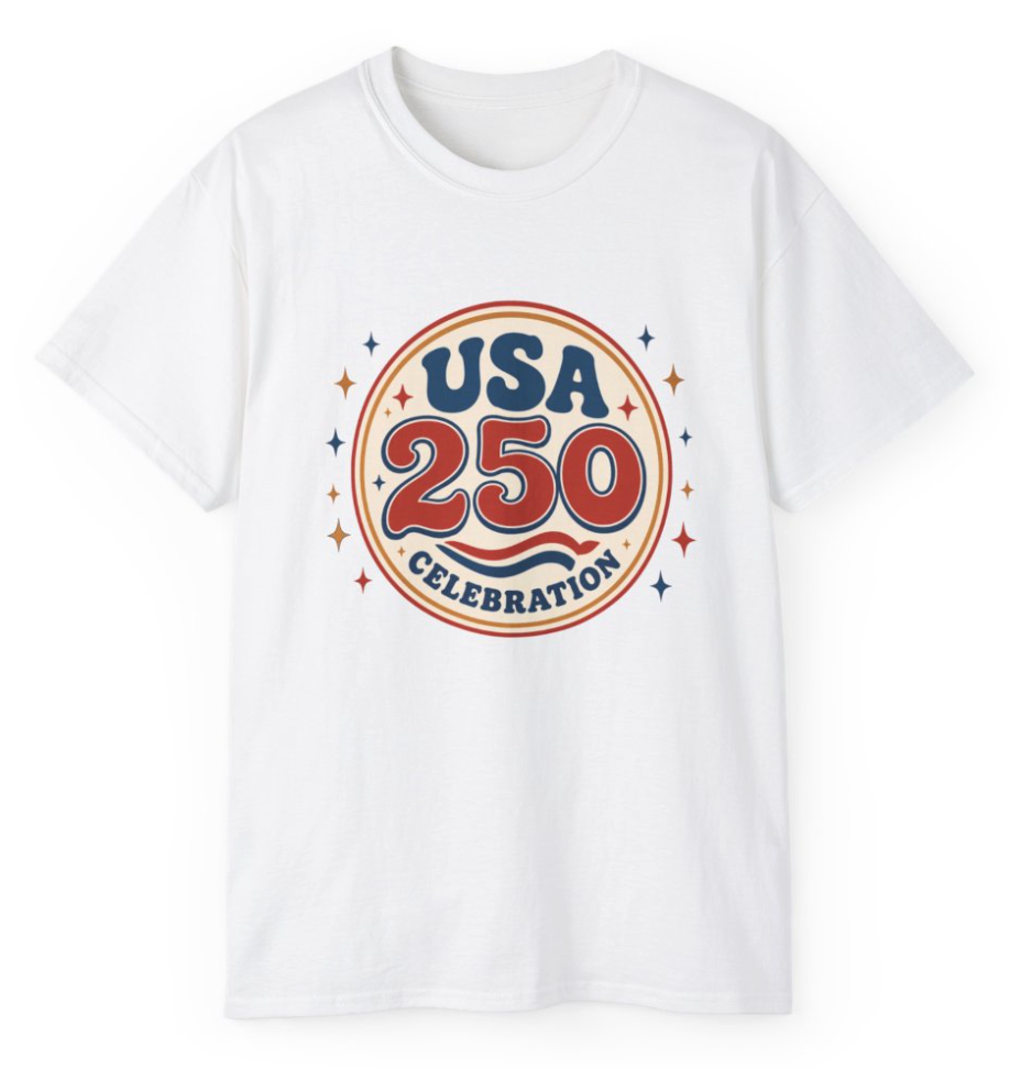 USA 250 Celebration Retro Commemorative T-Shirt